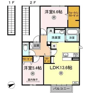 Paysage【2階】の間取り