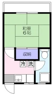 晴美マンション【1階】の間取り