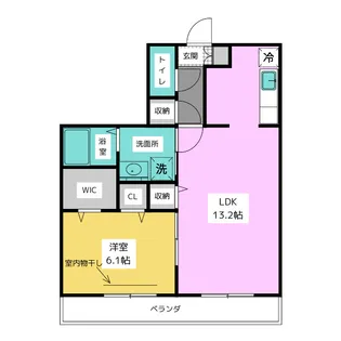 HAZ本星崎【3階】の間取り