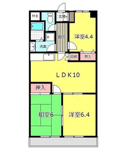 東京都青梅市野上町2【マンション】の間取り