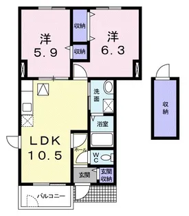 ベリエシティ I【1階】の間取り
