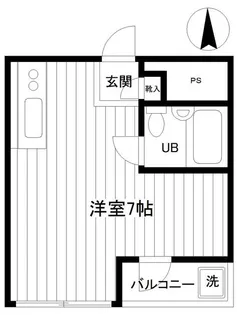シャトル大恵 E【4階】の間取り