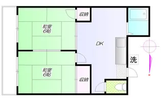 コーポ峰【1階】の間取り