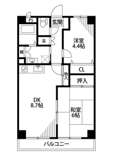 エクセリア駅南【5階】の間取り
