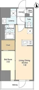 グランカーサ船堀I【7階】の間取り
