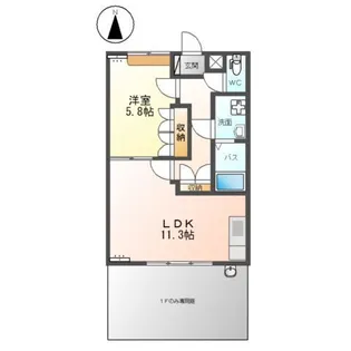 スーベニア【1階】の間取り