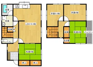 千葉県香取市高萩【一戸建】の間取り