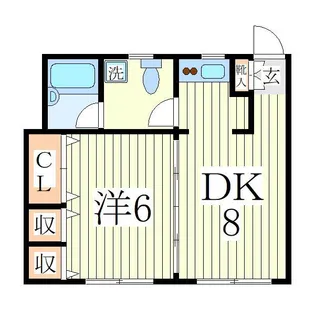 ジュネパレス南流山4【1階】の間取り