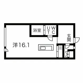 コレクション名駅III【9階】の間取り