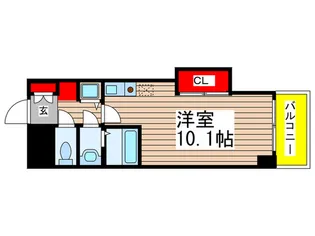 ラ・メゾン翠山【9階】の間取り