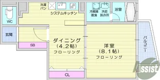 ヴィアーレ木ノ下二丁目【4階】の間取り