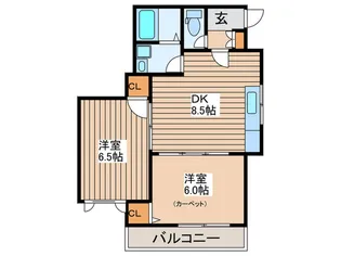 コ-ポ文月【2階】の間取り