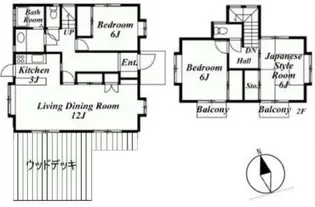 東京都目黒区柿の木坂1【一戸建】の間取り