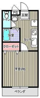 山形県米沢市西大通2【アパート】の間取り