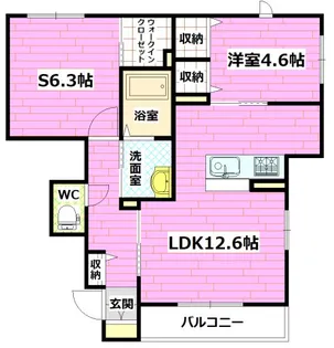 グランシャリオ【1階】の間取り
