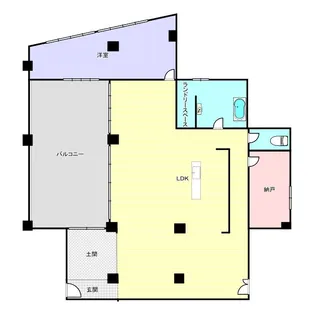 三重県四日市市諏訪栄町【一戸建】の間取り