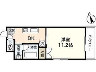 ペプリエール堺町【6階】の間取り