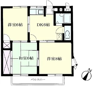 埼玉県桶川市末広2【マンション】の間取り