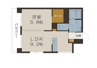 さくらヒルズ樋之口参番館【6階】の間取り