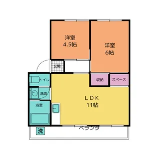 エクスト宮前II【1階】の間取り