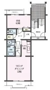 コーポレート南与野【4階】の間取り