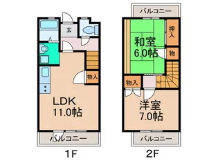 メゾン・セレステ21【2階】の間取り