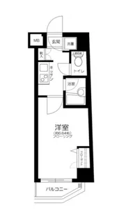 シンシア都庁前【2階】の間取り