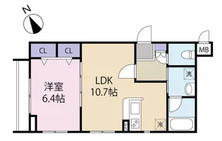 ブライト南浦和【4階】の間取り
