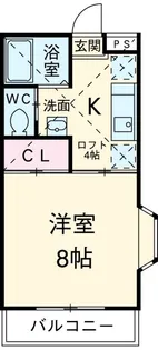 セントポーリア 弐番館【2階】の間取り