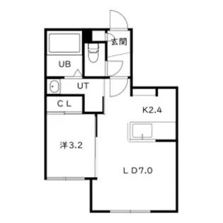moderno HASSAMU(モデルノ発寒)【3階】の間取り