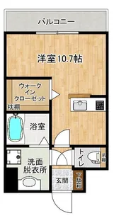 ルグラン九品寺【2階】の間取り