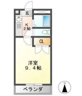 アップルコート大垣木戸町【1階】の間取り