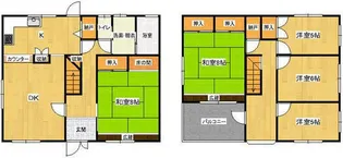 滋賀県大津市朝日1【一戸建】の間取り