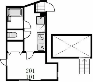1Kの間取り画像