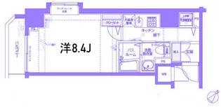 フェニックス横濱関内BAY MARKS【9階】の間取り