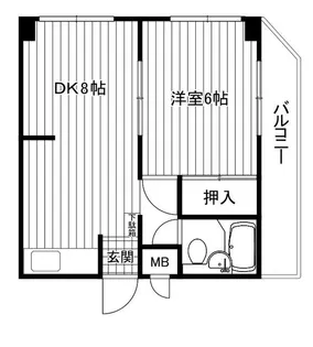 東京都大田区多摩川1【マンション】の間取り
