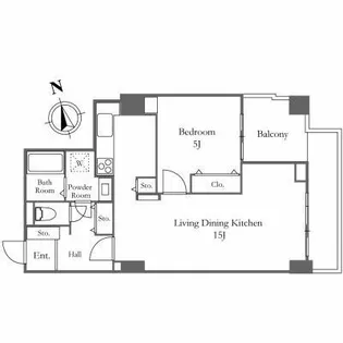 リバーシティ21新川【34階】の間取り