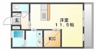 ウエスト・グランディール【1階】の間取り