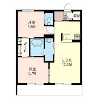 フルール【1階】の間取り