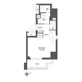 東京都台東区雷門1【マンション】の間取り