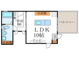 グランマーレ御所西【3階】の間取り