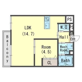 アスタナ泉大津【3階】の間取り