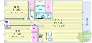 サンタプレイス高砂1【2階】の間取り