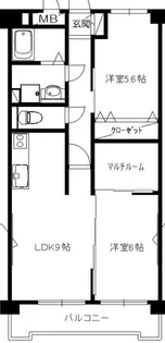 第二栄和ビル【5階】の間取り