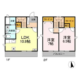 宮城県仙台市若林区南小泉4【一戸建】の間取り