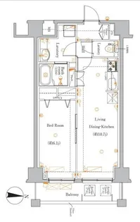 シャルム亀戸【6階】の間取り