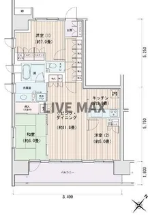 エスティメゾン豊洲レジデンスC【5階】の間取り