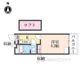 レオパレス武庫川東【1階】の間取り