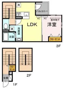 東京都品川区大崎4【アパート】の間取り