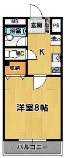 イーストサイドミネ2【2階】の間取り